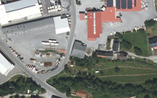 Luftbild von Shell