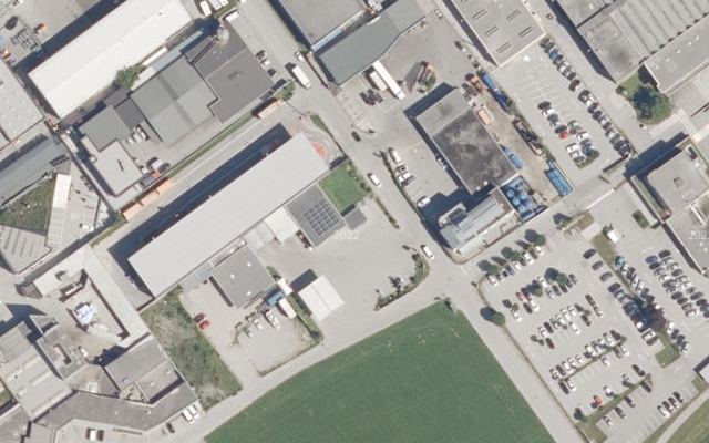 Luftbild von Tankstelle Schaller