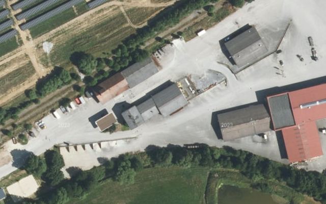 Luftbild von Shell