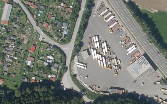 Luftbild von Dieselkraftstoff