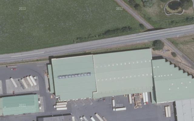 Luftbild von M-Rast