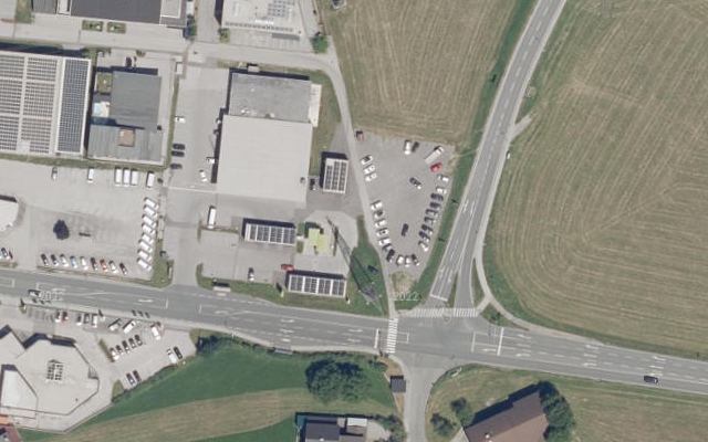 Luftbild von BP Express