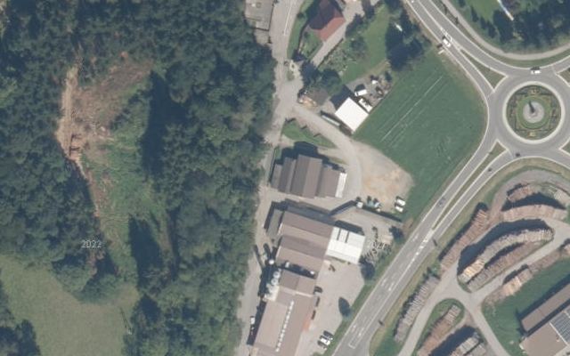 Luftbild von Lagerhaus