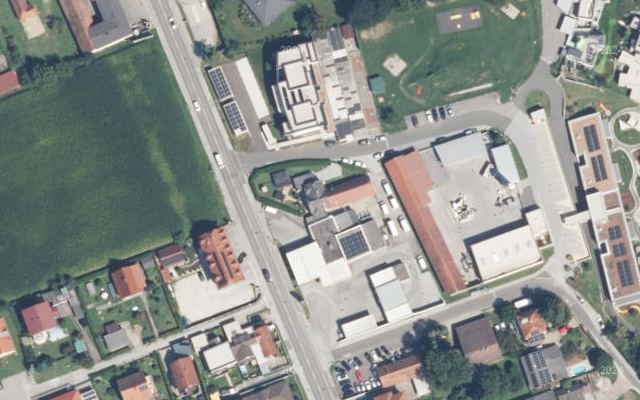 Luftbild von car&care Tankstelle Konrad Service-Center