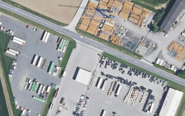 Luftbild von Petschl Tankstelle